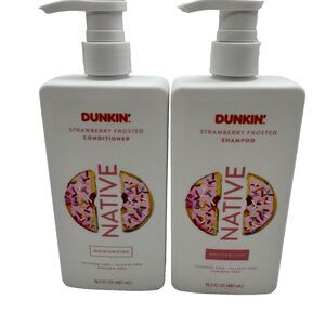Native Dunkin Strawberry Frosted Moisturizing Shampoo & Conditioner Set 16.5oz